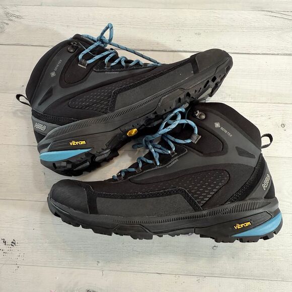 Asolo Nuuk GV‎ lightweight Boot black blue Womens 8.5 - Picture 1 of 9